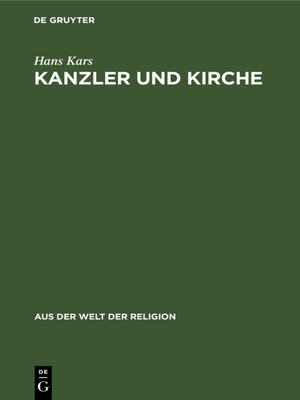 cover image of Kanzler und Kirche